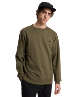 The Quiksilver Mens Basic Sweatshirt in Grape Leaf