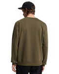 The Quiksilver Mens Basic Sweatshirt in Grape Leaf