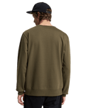 The Quiksilver Mens Basic Sweatshirt in Grape Leaf
