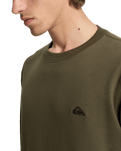 The Quiksilver Mens Basic Sweatshirt in Grape Leaf