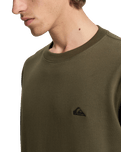 The Quiksilver Mens Basic Sweatshirt in Grape Leaf