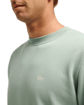 The Quiksilver Mens Basic Sweatshirt in Iceberg Green