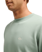 The Quiksilver Mens Basic Sweatshirt in Iceberg Green