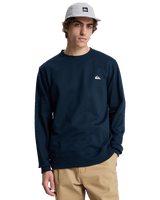 The Quiksilver Mens Basic Sweatshirt in Dark Navy