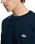 The Quiksilver Mens Basic Sweatshirt in Dark Navy