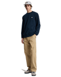 The Quiksilver Mens Basic Sweatshirt in Dark Navy