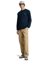 The Quiksilver Mens Basic Sweatshirt in Dark Navy