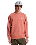 The Quiksilver Mens Basic Sweatshirt in Desert Sand