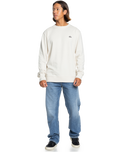 The Quiksilver Mens Basic Crew Sweatshirt in Birch