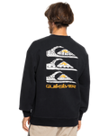 The Quiksilver Mens Watson Lake Crew Sweatshirt in Black