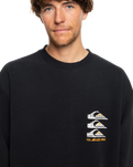 The Quiksilver Mens Watson Lake Crew Sweatshirt in Black