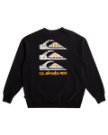 The Quiksilver Mens Watson Lake Crew Sweatshirt in Black