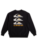 The Quiksilver Mens Watson Lake Crew Sweatshirt in Black