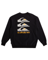 The Quiksilver Mens Watson Lake Crew Sweatshirt in Black