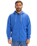 The Quiksilver Mens Salt Water Zip Hoodie in Nebulas Blue