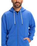 The Quiksilver Mens Salt Water Zip Hoodie in Nebulas Blue