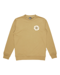 The Quiksilver Mens Graphic Mix Crew Sweatshirt in Aloe