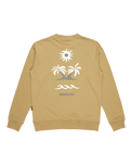The Quiksilver Mens Graphic Mix Crew Sweatshirt in Aloe