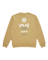 The Quiksilver Mens Graphic Mix Crew Sweatshirt in Aloe