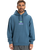The Quiksilver Mens APOG Heritage Hoodie in Real Teal