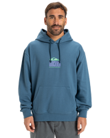 The Quiksilver Mens APOG Heritage Hoodie in Real Teal