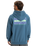 The Quiksilver Mens APOG Heritage Hoodie in Real Teal