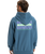 The Quiksilver Mens APOG Heritage Hoodie in Real Teal