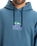 The Quiksilver Mens APOG Heritage Hoodie in Real Teal