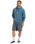 The Quiksilver Mens APOG Heritage Hoodie in Real Teal