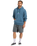 The Quiksilver Mens APOG Heritage Hoodie in Real Teal