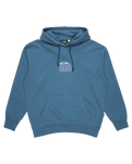 The Quiksilver Mens APOG Heritage Hoodie in Real Teal