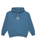 The Quiksilver Mens APOG Heritage Hoodie in Real Teal