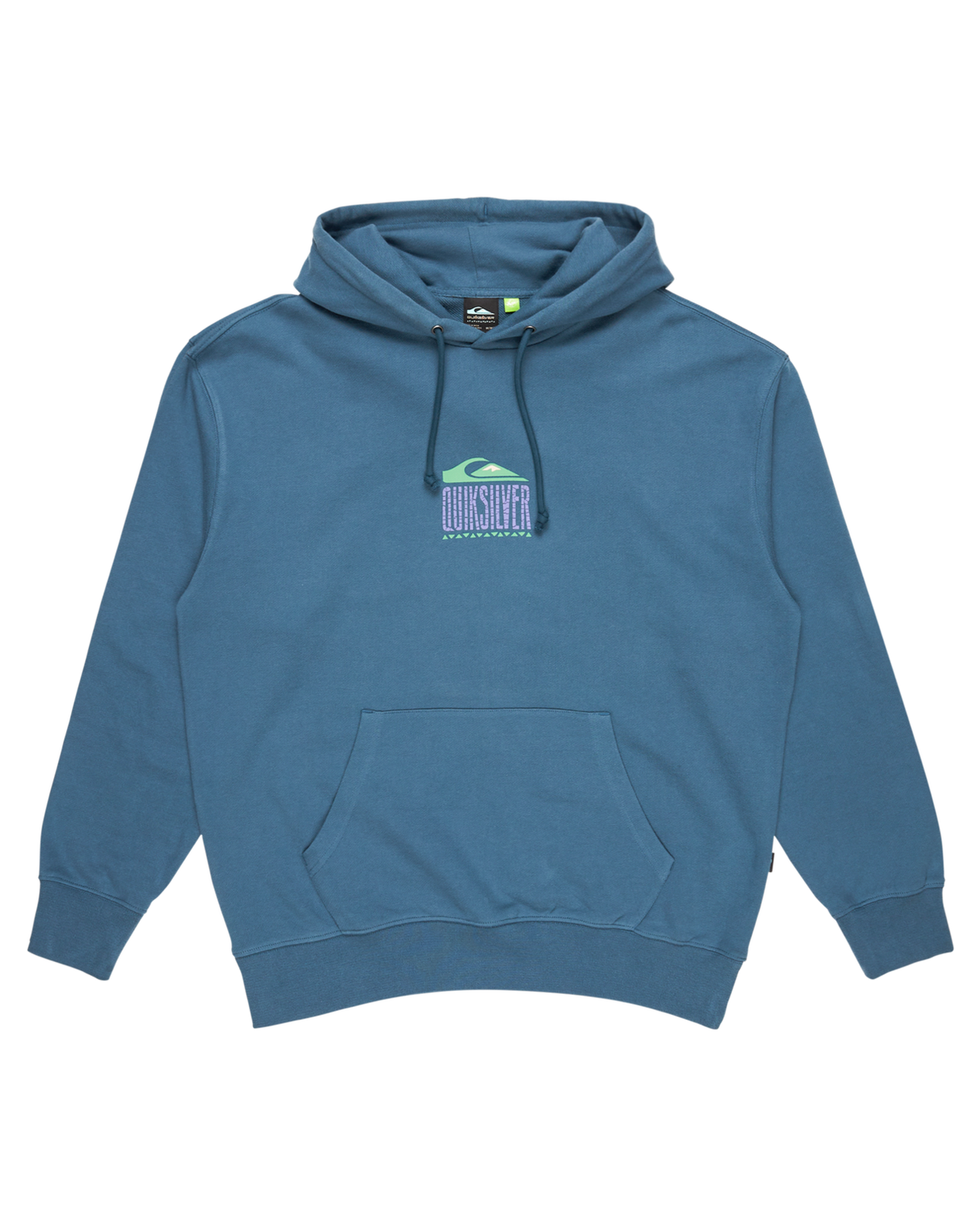 The Quiksilver Mens APOG Heritage Hoodie in Real Teal