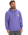 The Quiksilver Mens Apog Heritage Hoodie in Dusted Peri