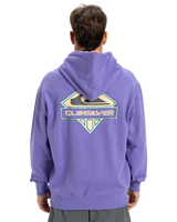 The Quiksilver Mens Apog Heritage Hoodie in Dusted Peri