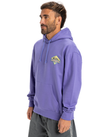 The Quiksilver Mens Apog Heritage Hoodie in Dusted Peri