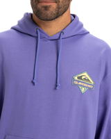 The Quiksilver Mens Apog Heritage Hoodie in Dusted Peri
