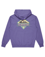 The Quiksilver Mens Apog Heritage Hoodie in Dusted Peri