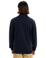 The Quiksilver Mens Simple Surf Full Zip Sweatshirt in Dark Navy