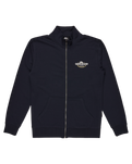 The Quiksilver Mens Simple Surf Full Zip Sweatshirt in Dark Navy