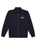 The Quiksilver Mens Simple Surf Full Zip Sweatshirt in Dark Navy