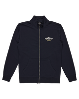 The Quiksilver Mens Simple Surf Full Zip Sweatshirt in Dark Navy