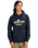 The Quiksilver Mens Typed Out Hoodie in Dark Navy
