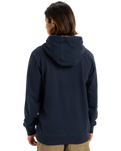 The Quiksilver Mens Typed Out Hoodie in Dark Navy