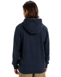 The Quiksilver Mens Typed Out Hoodie in Dark Navy