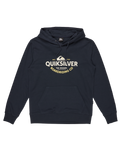 The Quiksilver Mens Typed Out Hoodie in Dark Navy