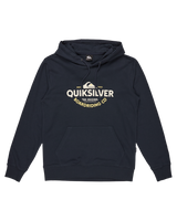 The Quiksilver Mens Typed Out Hoodie in Dark Navy
