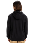 The Quiksilver Mens Typed Out Hoodie in Black