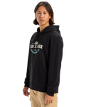 The Quiksilver Mens Typed Out Hoodie in Black