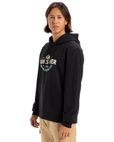 The Quiksilver Mens Typed Out Hoodie in Black